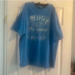 XL Harley-Davidson Wild Horse Blue Tee